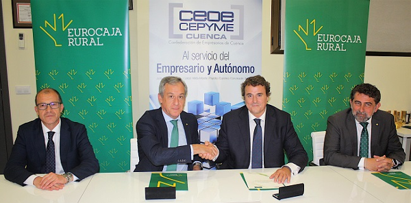 Eurocaja Rural y CEOE CEPYME Cuenca fortalecen su compromiso para dinamizar la economía conquense 