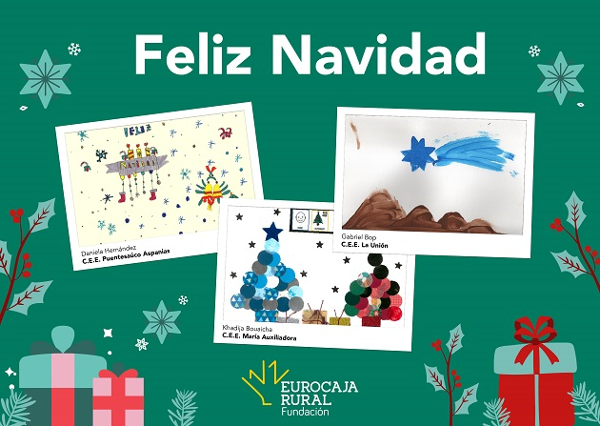 Fundación Eurocaja Rural anuncia los ganadores del certamen de dibujo 'Tiempo de Navidad'